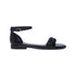 Sandali bassi neri con fascia effetto intrecciato Lora Ferres, Donna, SKU w041000322, Immagine 0